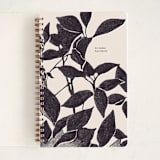 "Soft Bloom" - Notebook in Midnight by Silvana Pacheco - Front