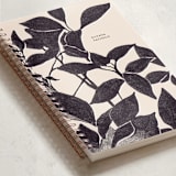 "Soft Bloom" - Notebook in Midnight by Silvana Pacheco - Binding Detail