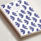 "Doves Bold Pattern" - Notebook in Bluebird by Gabrielle Caron - Binding Detail