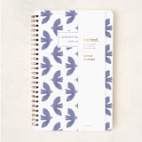 "Doves Bold Pattern" - Notebook in Bluebird by Gabrielle Caron - Wrap