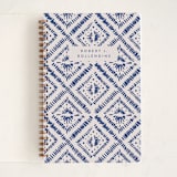 "Shibori Notes" - Notebook in Ocean by Tamara Hilje - Front