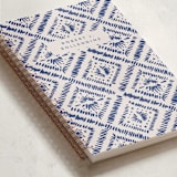 "Shibori Notes" - Notebook in Ocean by Tamara Hilje - Binding Detail