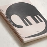 "Brontosaurus" - Notebook in Cement by Coit Creative - Binding Detail