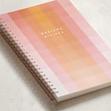 "color fade" - Notebook in Peach by Ellen Schlegelmilch - Binding Detail