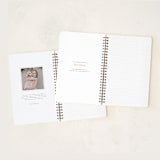 "Floral Sketch" - Notebook in Silk by Meggy Masters - Interior Cover Options