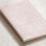 "Floral Sketch" - Notebook in Silk by Meggy Masters - Binding Detail