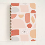 "Cute Paper Shapes" - Notebook in Blush by Iveta Angelova - Front