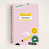"Sticker Pack" - Notebook in Cotton Candy by Hilary Buchanan - Front
