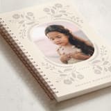 "Wild Flower Folk" - Notebook in Cream & Mist by Bridget Kirsten Camden - Binding Detail