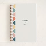 "Colorful Half Circles" - Notebook in Candy by elithing - Front