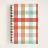 "Plaid" - Notebook in Fall by Hudson meet Rose - Front