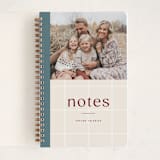 "preppy notes" - Notebook in Ocean by Owl and Toad - Front