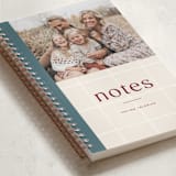 "preppy notes" - Notebook in Ocean by Owl and Toad - Binding Detail