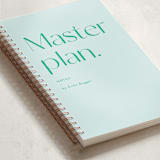 "Master Plans" - Notebook in Evergreen by Erika Firm - Binding Detail