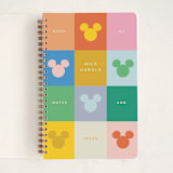 "Vibrant Disney Mickey" - Notebook in Butter by Ellen Schlegelmilch - Front
