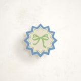 "Petit Pomodoro" - Mini Novelty Enclosure Cards in Lime by Jackie Crawford - Front