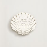 "By the Seashore" - Novelty Enclosure Cards in Pearl by Maria Alou - Front