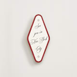 "Moiré" - Novelty Enclosure Cards in Crimson by Studio Suku - Front