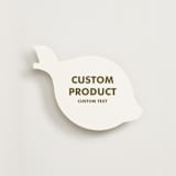 "Custom Lemon" - Novelty Enclosure Cards in Charcoal by Minted Custom - Front