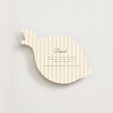 "Striped Lemon" - Novelty Enclosure Cards in Citrine by Emily Betts - Front