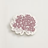 "meet me in the garden" - Novelty Enclosure Cards in Merlot by Grae - Front
