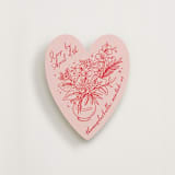 "Sketched Bouquet" - Novelty Enclosure Cards in Cherry by Kristen Smith - Front