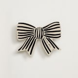 "Classy Bow" - Novelty Enclosure Cards in Onyx by letterfix - Front