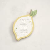 "Little Bees Book Request" - Novelty Enclosure Cards in Lemon by Jennifer Holbrook - Front