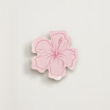 "Painted Flora" - Novelty Enclosure Cards in Flamingo by Snow and Ivy - Front