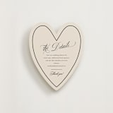 "modern heart" - Novelty Enclosure Cards in Caviar by Christy Hy Lee - Front
