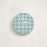 "sweet gingham" - Novelty Enclosure Cards in Sky by Kelly Watkins - Front