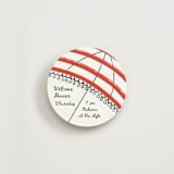 "Striped Umbrella" - Novelty Enclosure Cards in Rose by Becky Nimoy - Front