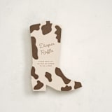 "Little Wrangler" - Novelty Enclosure Cards in Cream by Jelena Vuletic - Front