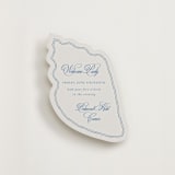 "Almalfi Blue" - Novelty Enclosure Cards in Cornflower by Design Lotus - Front