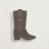 "Arch Frame" - Novelty Enclosure Cards in Cognac by Emily Betts - Front