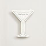 "Fleur Corner" - Novelty Enclosure Cards in French Blue by Carolyn MacLaren - Front