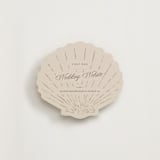 "Seaside" - Novelty Enclosure Cards in Champagne by Griffinbell Paper Co. - Front