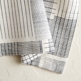 "Sketchy Plaid" - Napkins in Pencil by Katie Wahn - Detail