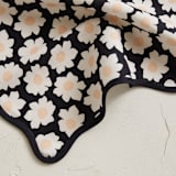 "Daisies" - Napkins in Midnight by Jennifer Holbrook - Detail