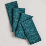 "Stick Stacked" - Napkins in Pine by Kelly Williams - Napkins, Set of 4