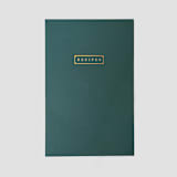 "Heirloom Recipes Journal | Softcover Cooking Notebook" - Notebook in green by Jessica Cunningham