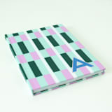 "Custom Maxi Mint Single Initial Journal" - Notebook in multicolor by Clairebella