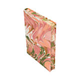 "Hand-Marbled Hardcover Notebook in Peony Bloom" - Notebook in pink by Inner Child