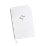 "Our Engagement Journal | Gold Foil on Cream Linen Notebook" - Notebook in beige by Jessica Cunningham