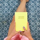 "I Can Handle Anything - Bright Yellow Hardcover Journal" - Notebook in yellow by Chez Gagné