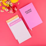 "Wildest Dreams - Lavender Hardcover Journal" - Notebook in purple by Chez Gagné