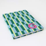 "Custom Maxi Green Single Initial Journal" - Notebook in green by Clairebella