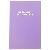 "Consistency Not Perfection - Lilac Hardcover Journal" - Notebook in purple by Chez Gagné