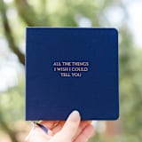 "Grief Journal | All the Things I Wish I Could Tell You Linen Notebook" - Notebook in blue by Jessica Cunningham