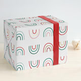 "Holiday Rainbows" - Wrapping Paper in Candy by Erica Krystek - Front